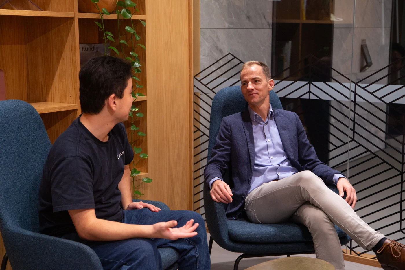 Calab.ai co-founders Tylor Bunting and Jonathan Parsons in conversation